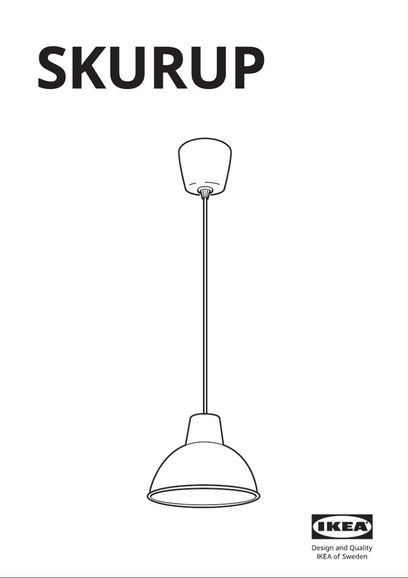 Page 1 de la notice Manuel utilisateur Ikea SKURUP 703.973.99