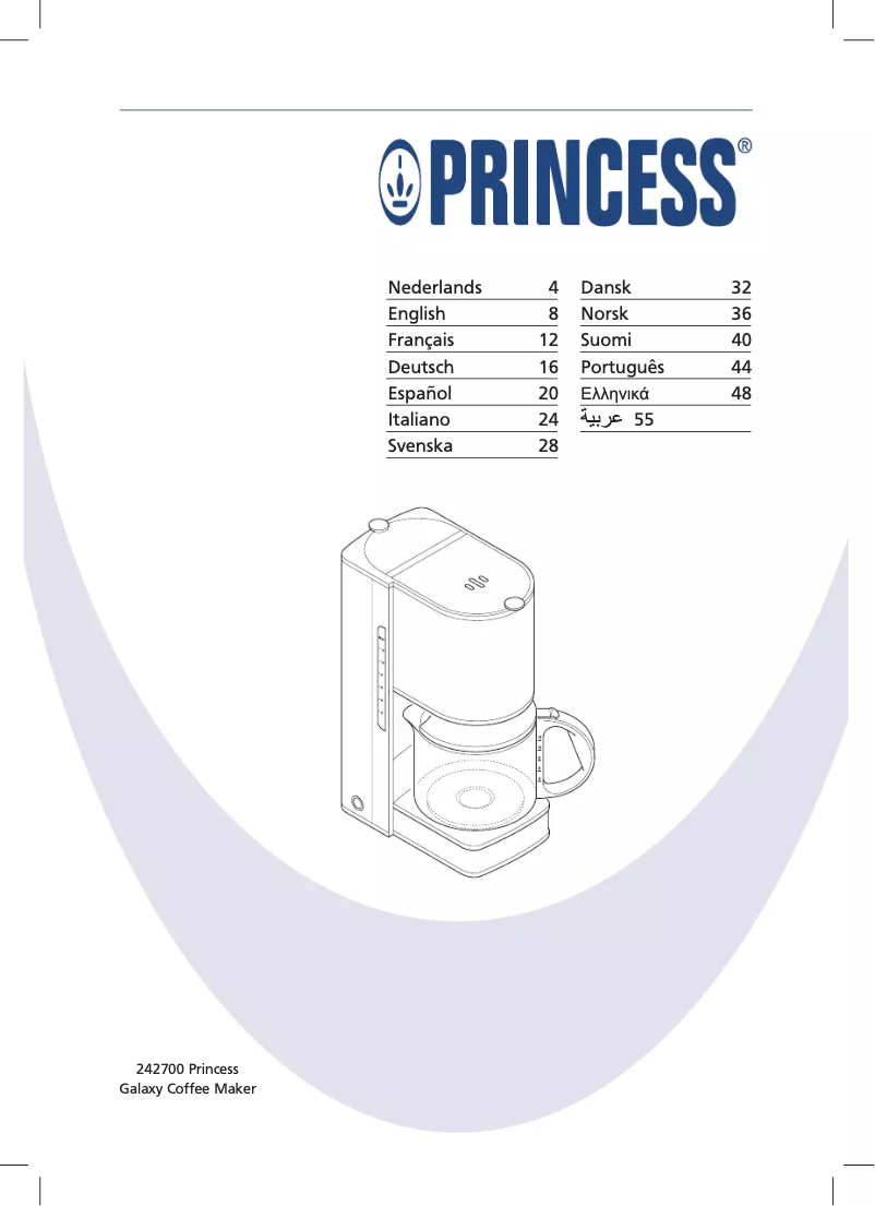 Página 1 del manual Manual de usuario Princess Galaxy Coffee Maker 242700