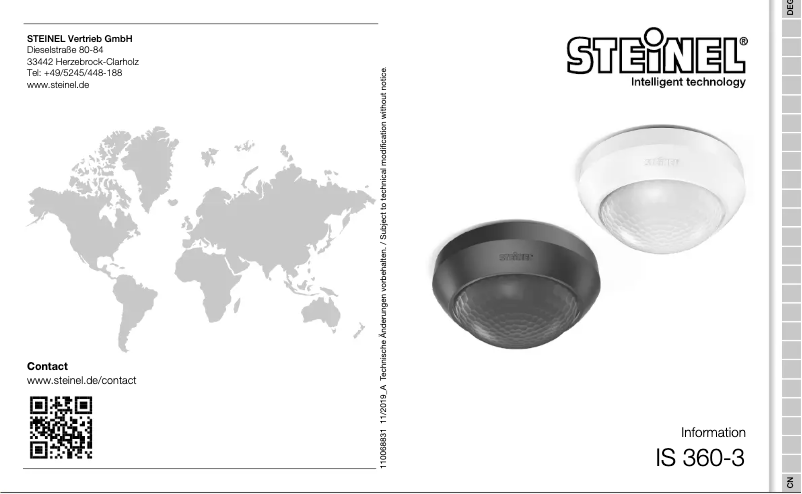 Page n°1 - Manuel utilisateur Steinel IS 360