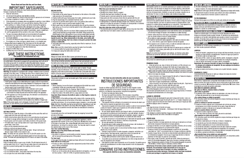 Page n°1 - Manuel utilisateur Black & Decker KE2000SD