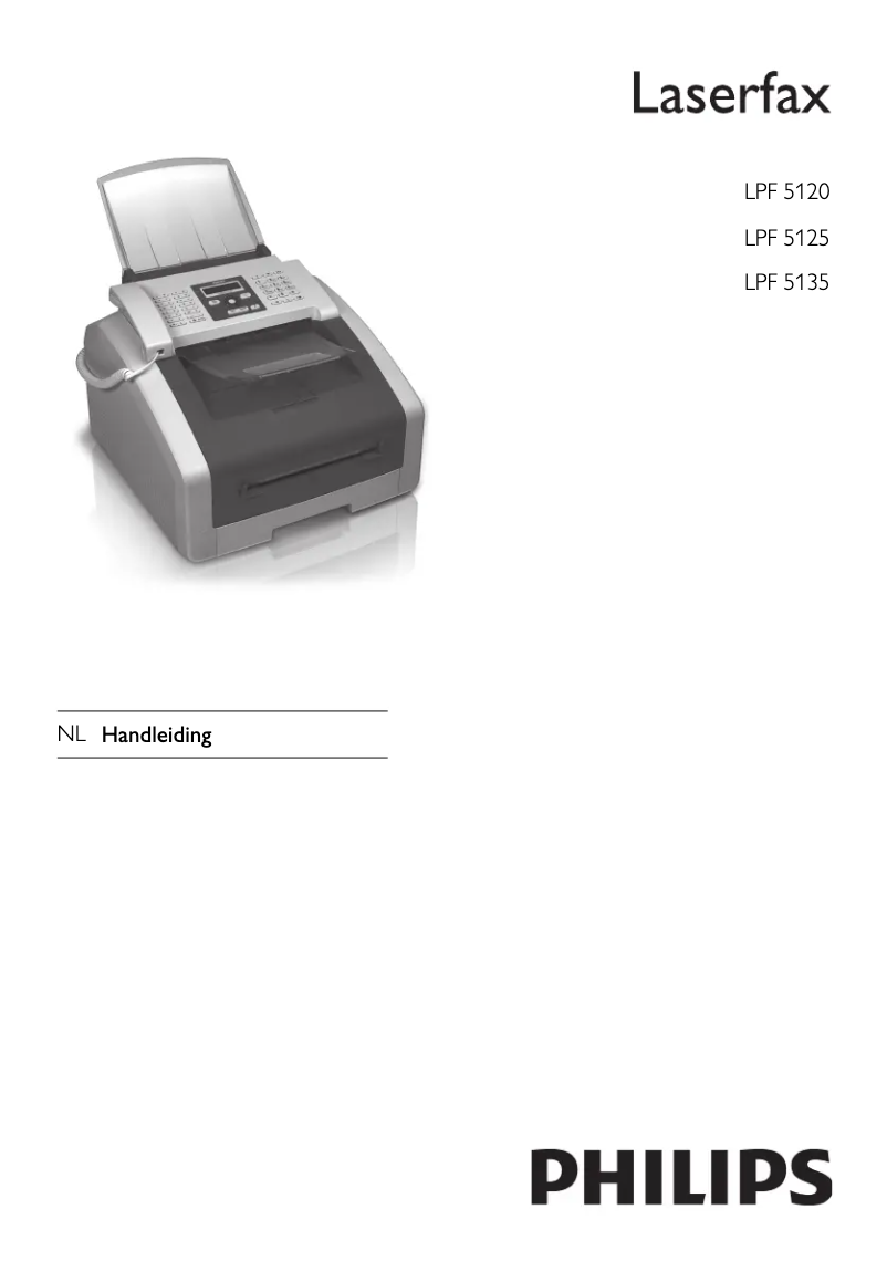 First page image of the manual for LPF5120 Laserfax 5120