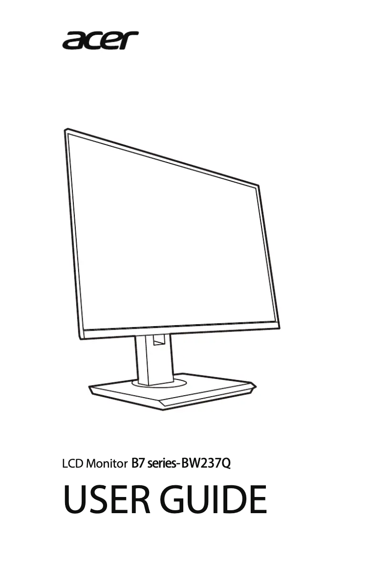 Imagen de la primera página del manual del dispositivo BW237Q