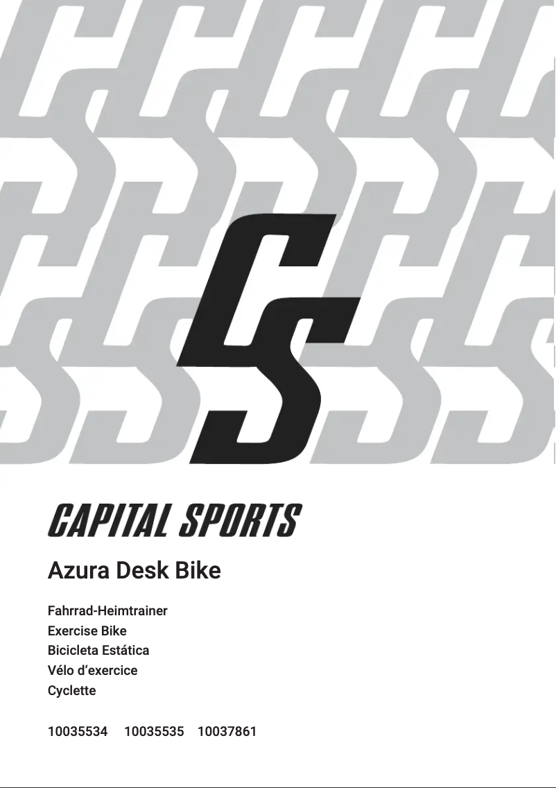 Página 1 del manual Manual de usuario Capital Sports Azura Desk Bike