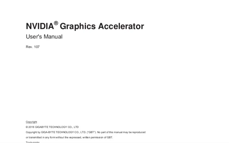 Image de la première page du manuel de l'appareil Aorus GTX 1080 Gaming BOX