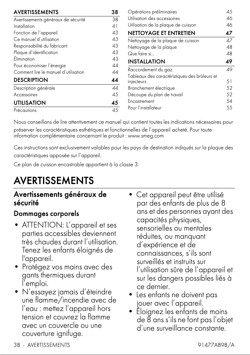 Image de la première page du manuel de l'appareil PGF75-4