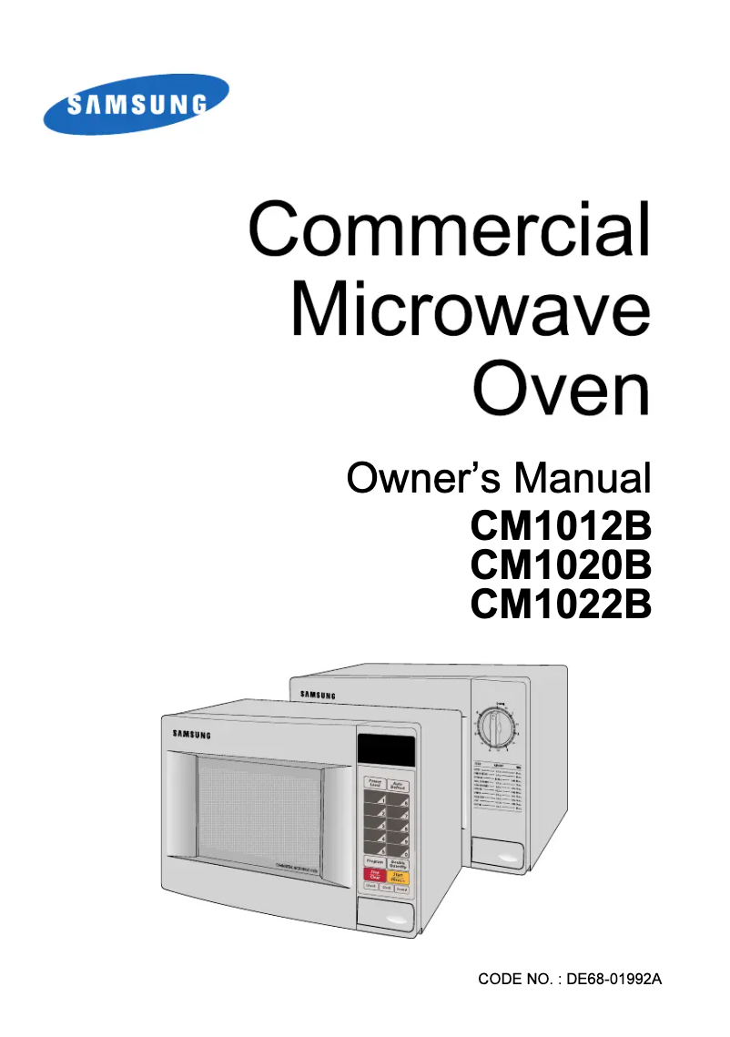 Página 1 del manual Manual de usuario Samsung CM1020B