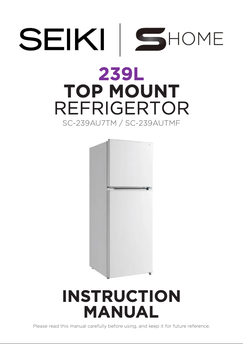 Image de la première page du manuel de l'appareil SC-239AU7TM