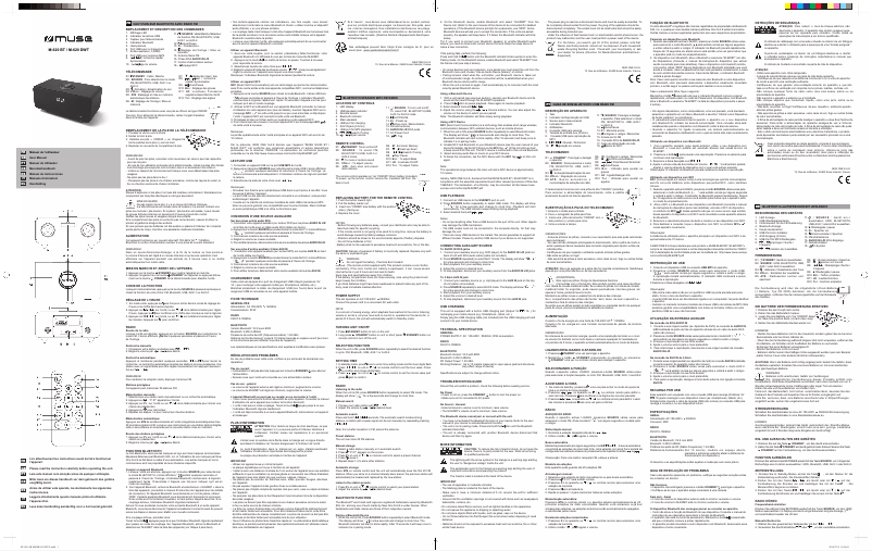 Page 1 de la notice Manuel utilisateur Muse M-620 DWT