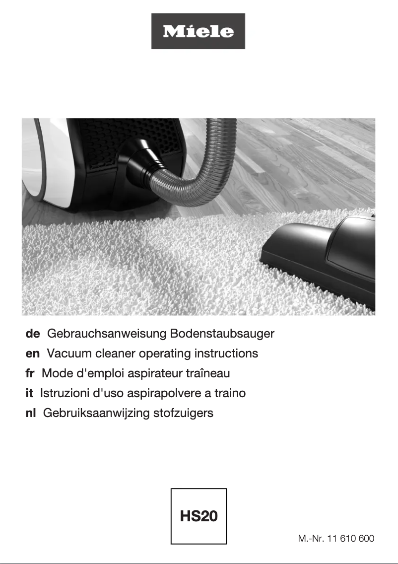 Page 1 de la notice Manuel utilisateur Miele Boost CX1 Active