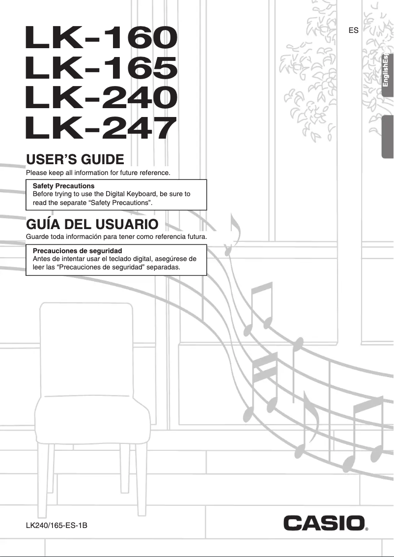 Page n°1 - Manuel utilisateur Casio LK-247