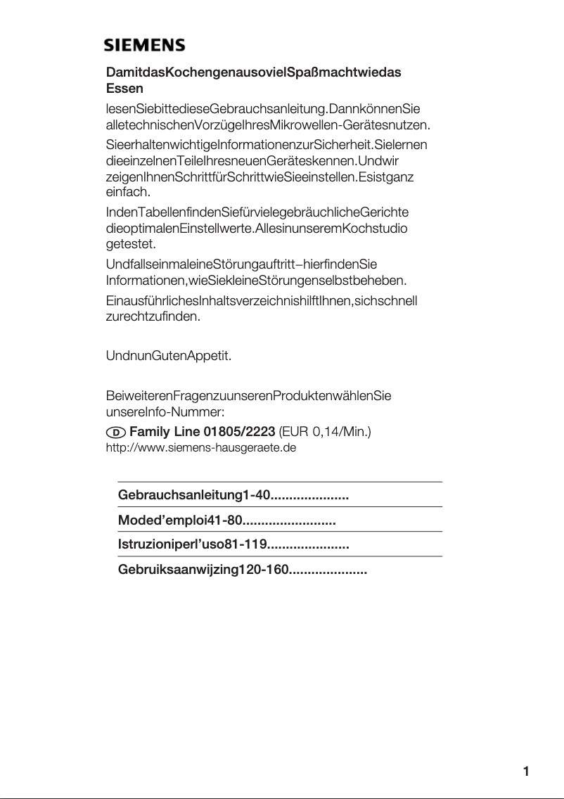 Image de la première page du manuel de l'appareil HF24G240