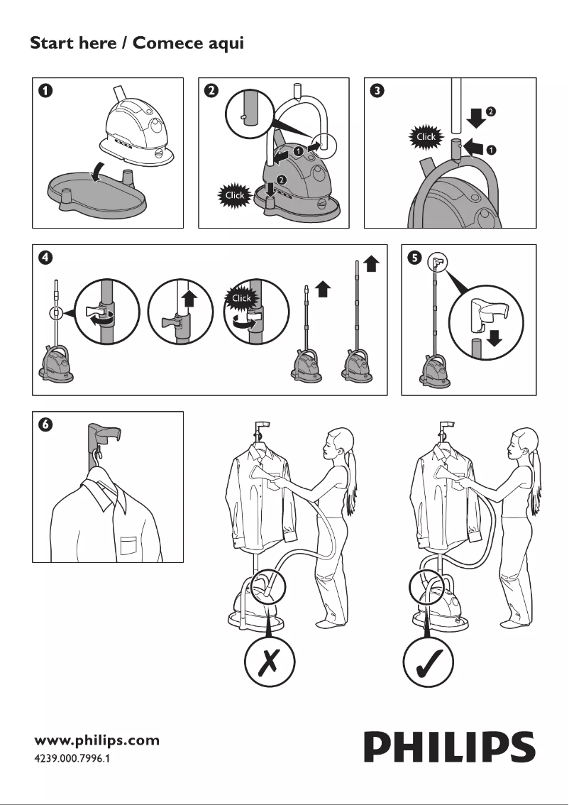 Página 1 del manual Manual de usuario Philips Walita QuickTouch RI515