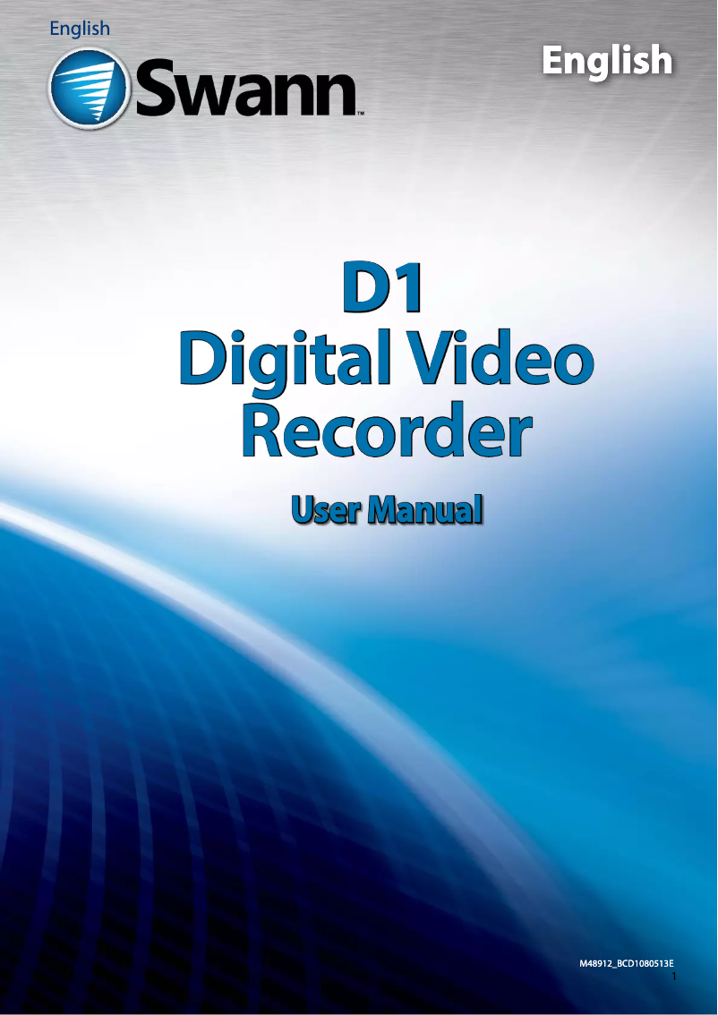 Página 1 del manual Manual de usuario Swann DVR8-1260