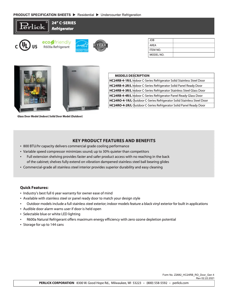 Image de la première page du manuel de l'appareil HC24RB-4-4R