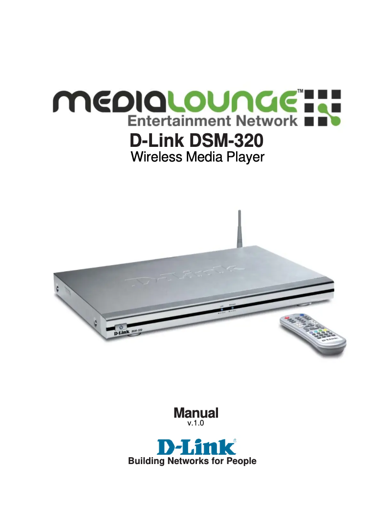 Page n°1 - Manuel utilisateur D-Link DSM-320