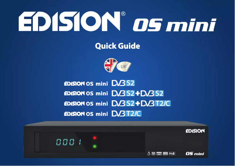 Page n°1 - Manuel utilisateur Edision OS MINI DVB-S2