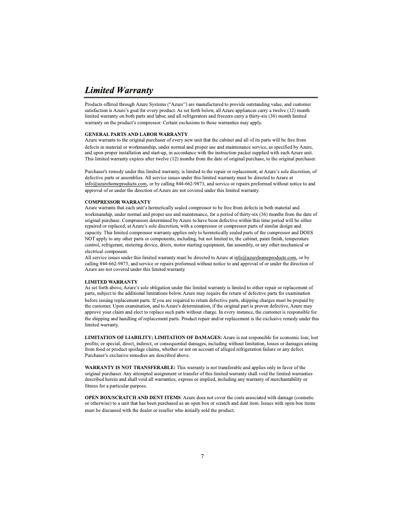 Image de la première page du manuel de l'appareil A115BEV-S