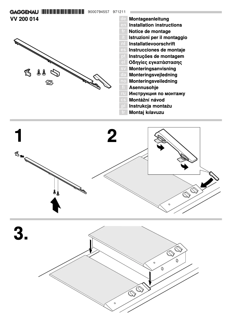 Imagen de la primera página del manual del dispositivo VV200014