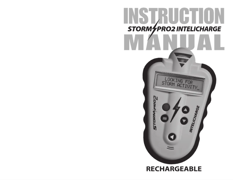 Image de la première page du manuel de l'appareil Storm Pro2