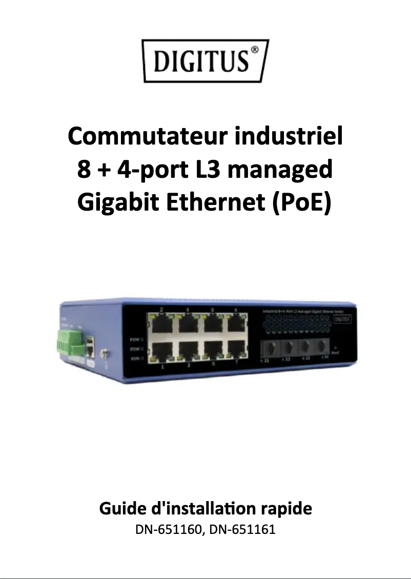 Page n°1 - Manuel utilisateur Digitus DN-651161