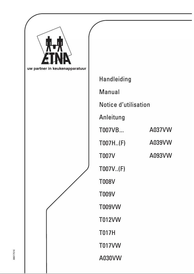 Image de la première page du manuel de l'appareil A093VW