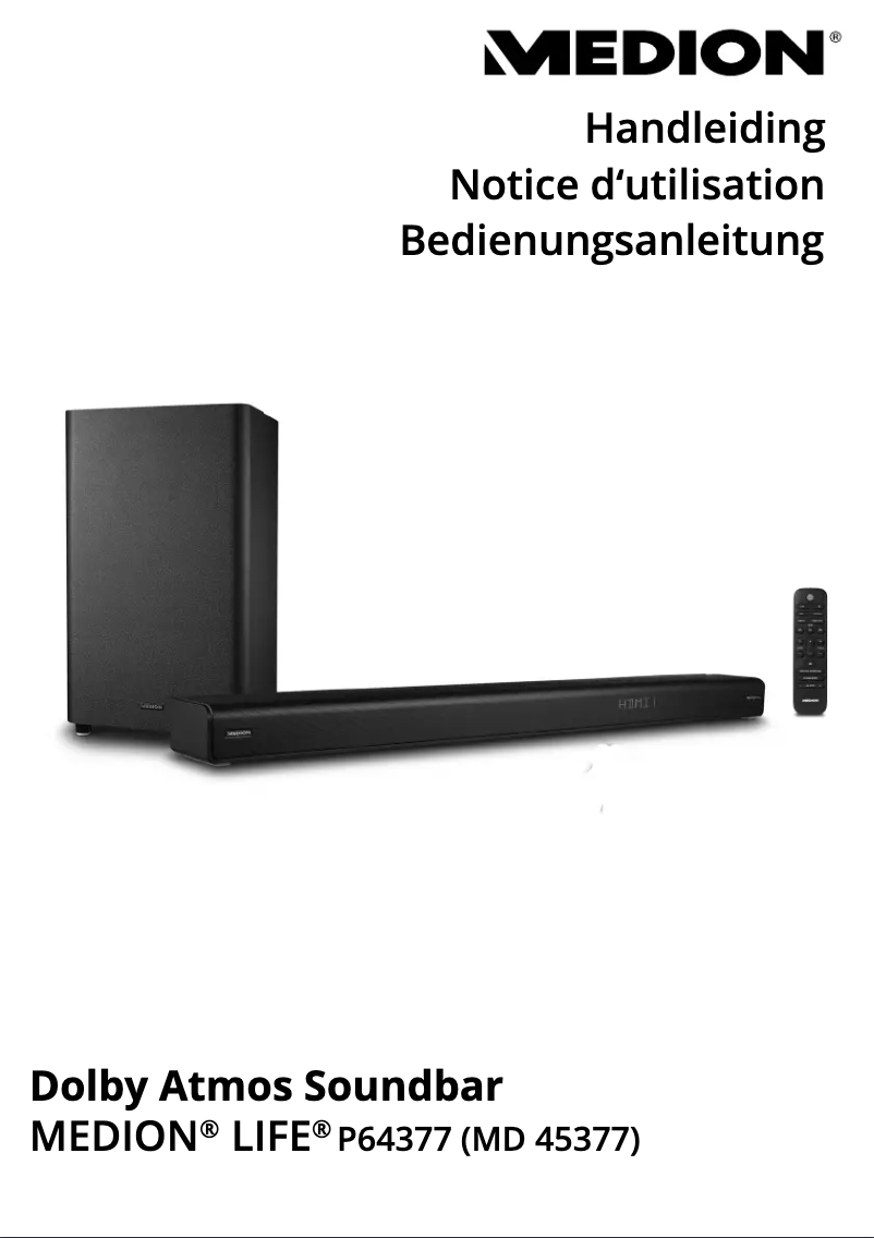 Image de la première page du manuel de l'appareil LIFE P64377 (MD 45377)