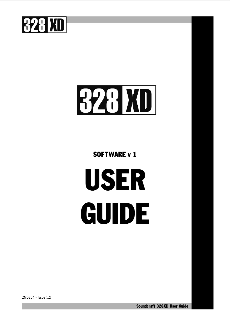 Image de la première page du manuel de l'appareil 328 XD