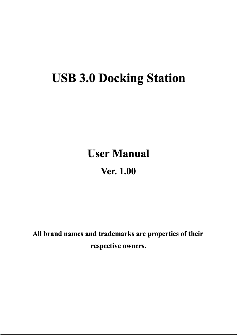 Page n°1 - Manuel utilisateur ST Lab U-900