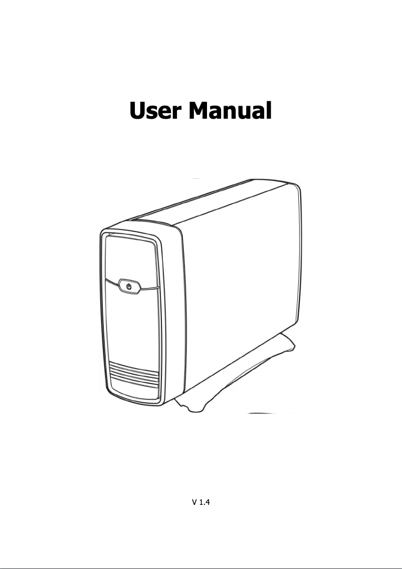 First page image of the manual for HV359T