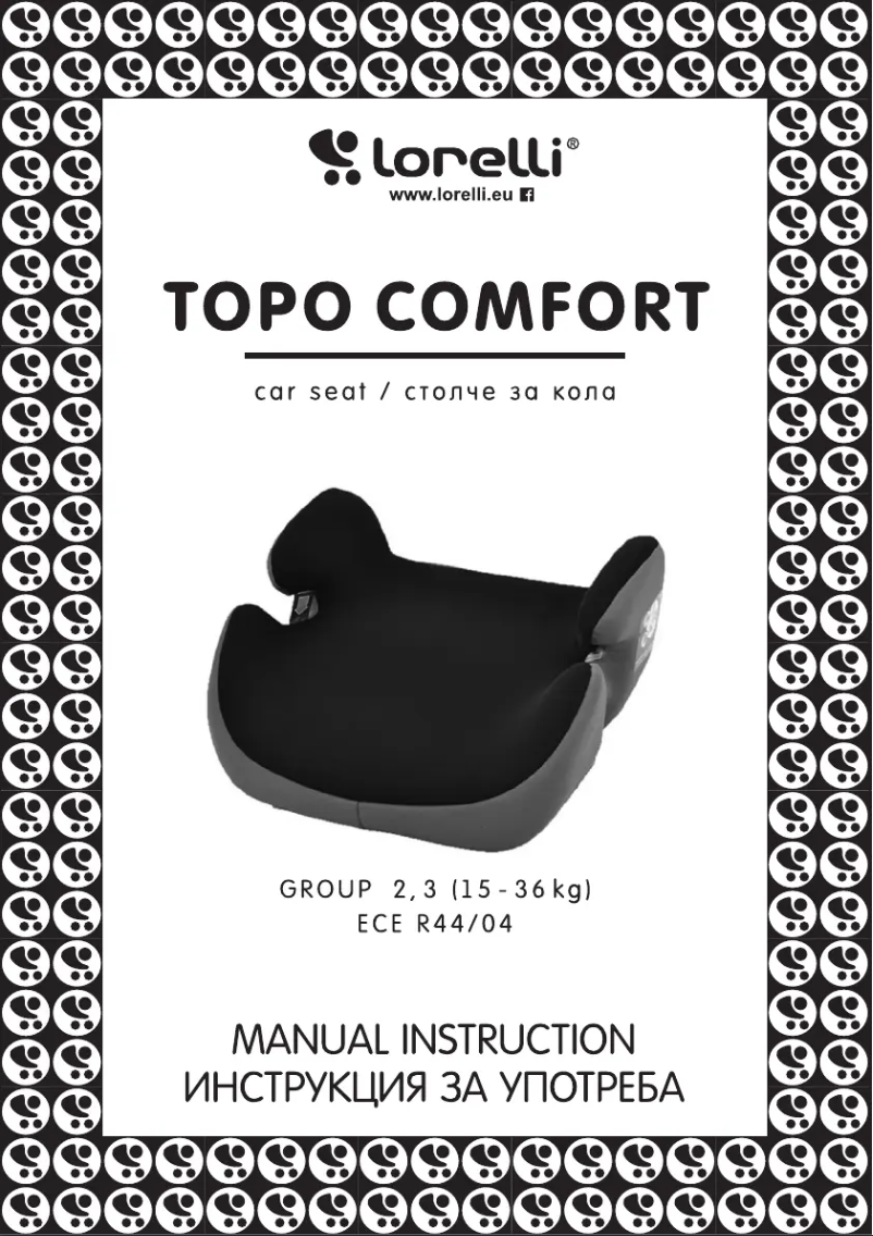 Page 1 de la notice Manuel utilisateur Lorelli Topo Comfort