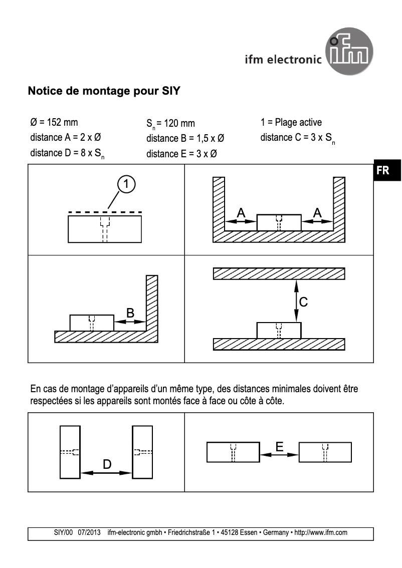 Page n°1 - Manuel utilisateur IFM I22004