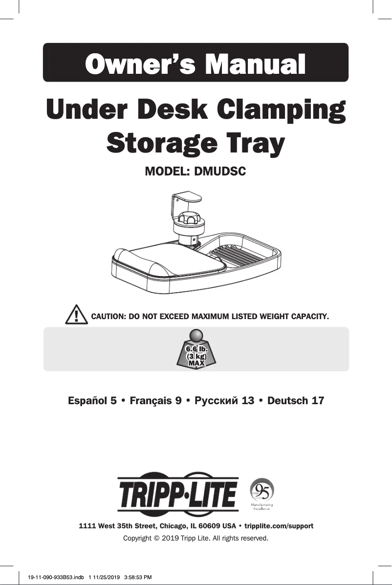Página 1 del manual Manual de usuario Tripp Lite DMUDSC