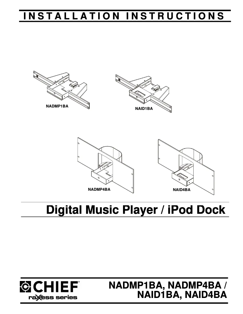 Image de la première page du manuel de l'appareil NADMP1BA