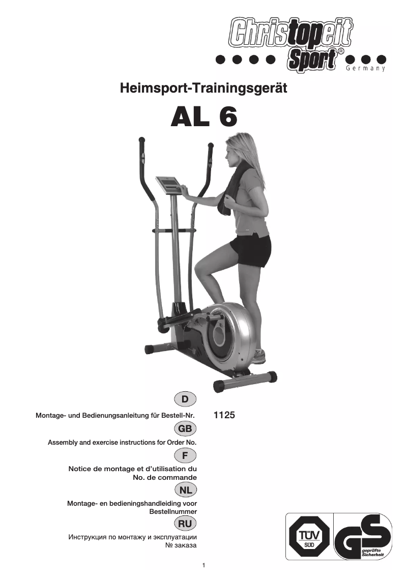 Page n°1 - Manuel utilisateur Christopeit AL 6