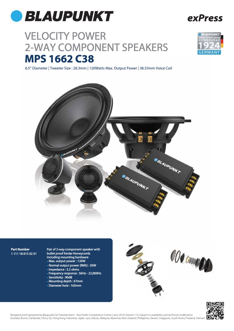 Image de la première page du manuel de l'appareil Velocity Power MPS 1662 C38