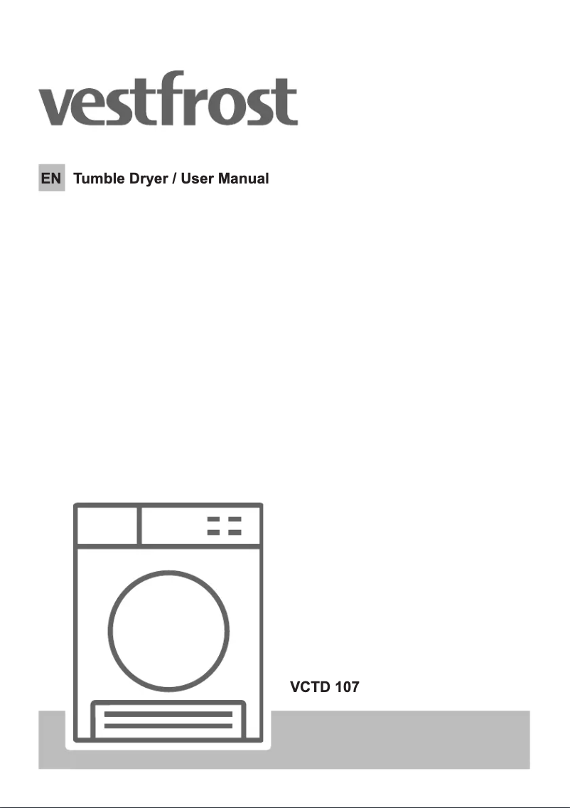 Page n°1 - Manuel utilisateur Vestfrost VCTD 107
