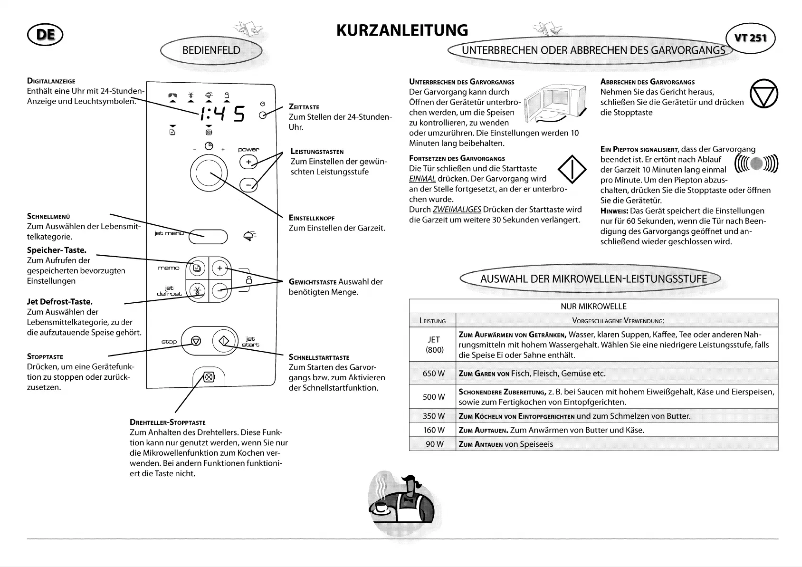 Imagen de la primera página del manual del dispositivo VT 251
