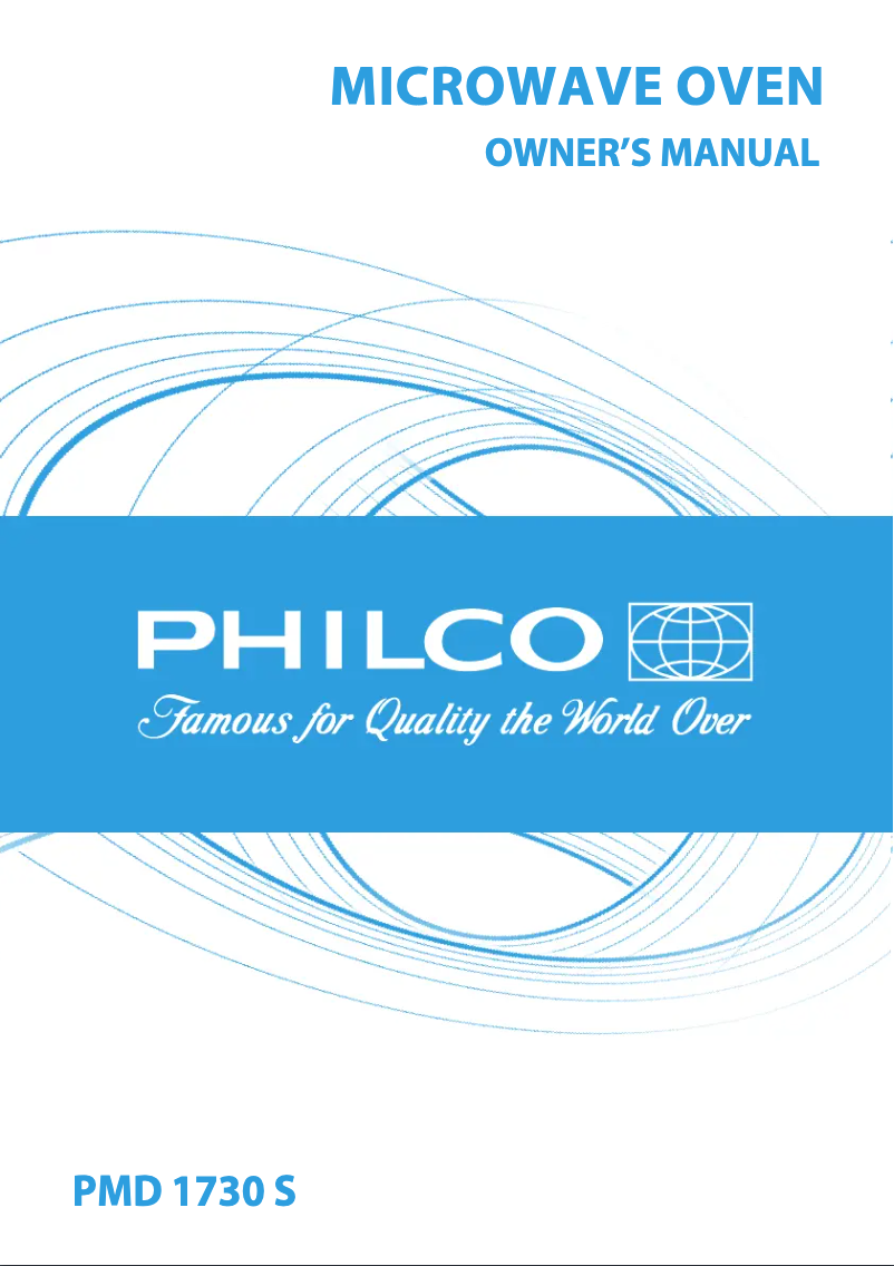 Page n°1 - Manuel utilisateur Philco PMD 1730 S