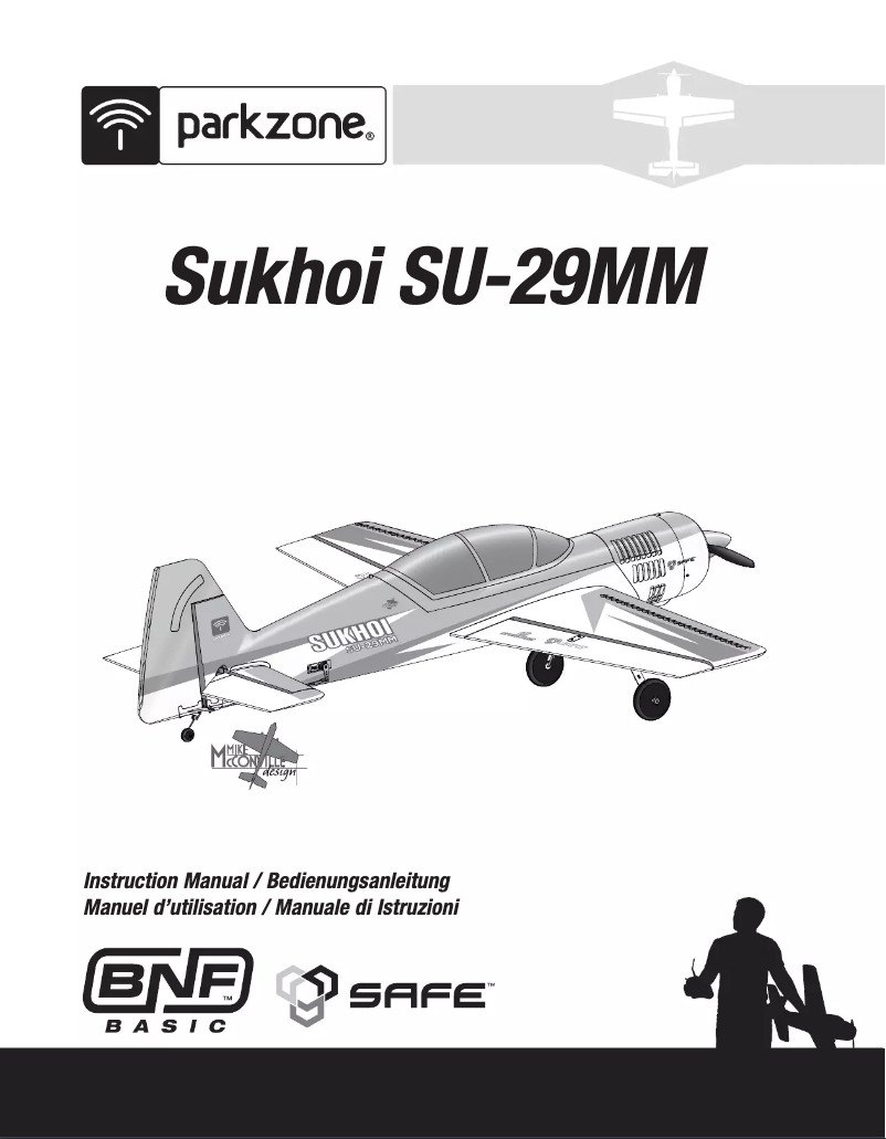 Image de la première page du manuel de l'appareil Sukhoi SU-29MM