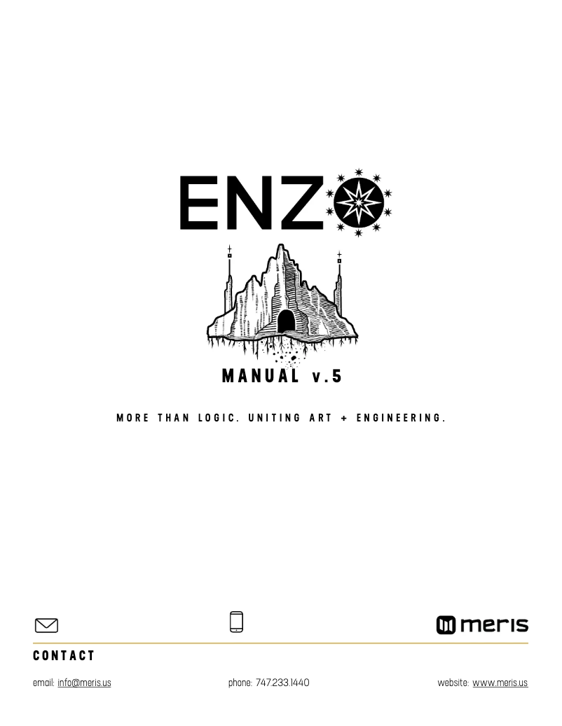 Image de la première page du manuel de l'appareil Enzo
