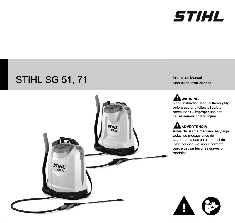 Page n°1 - Manuel utilisateur Stihl SG 71