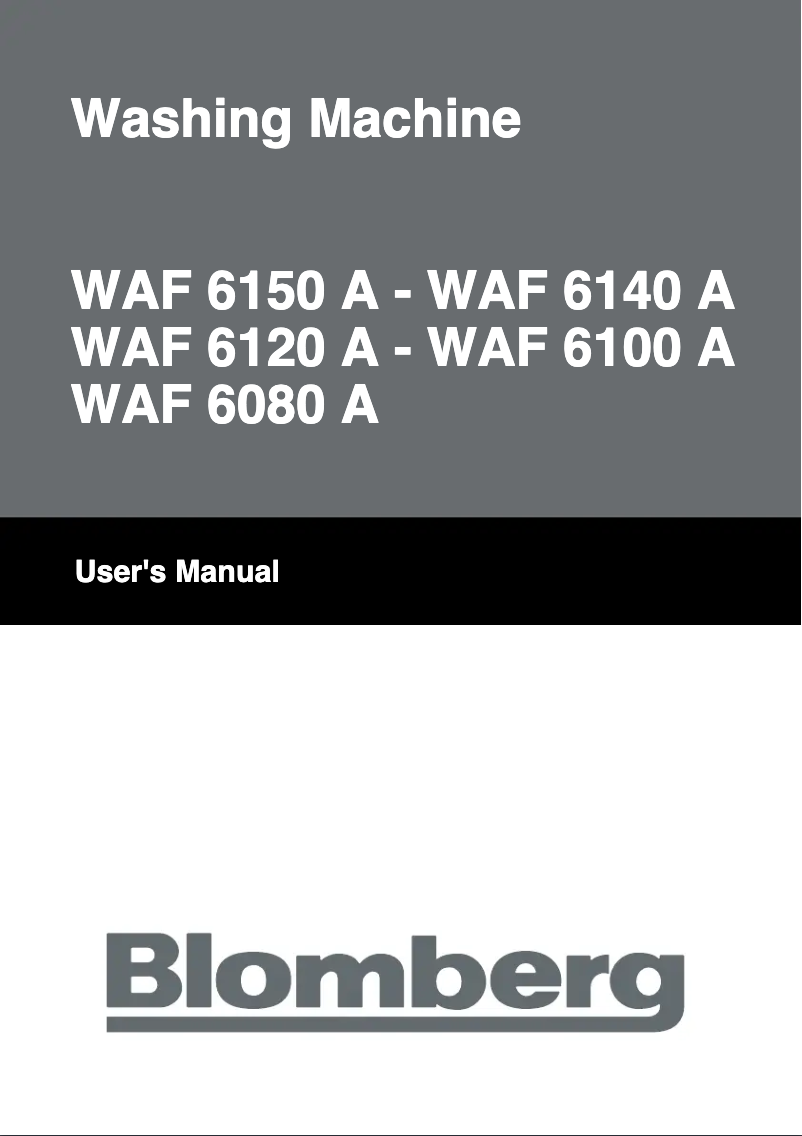 Page 1 de la notice Manuel utilisateur Blomberg WAF 6080 A