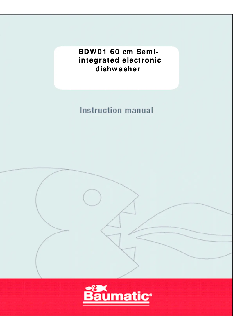 Página 1 del manual Manual de usuario Baumatic BDW01SS