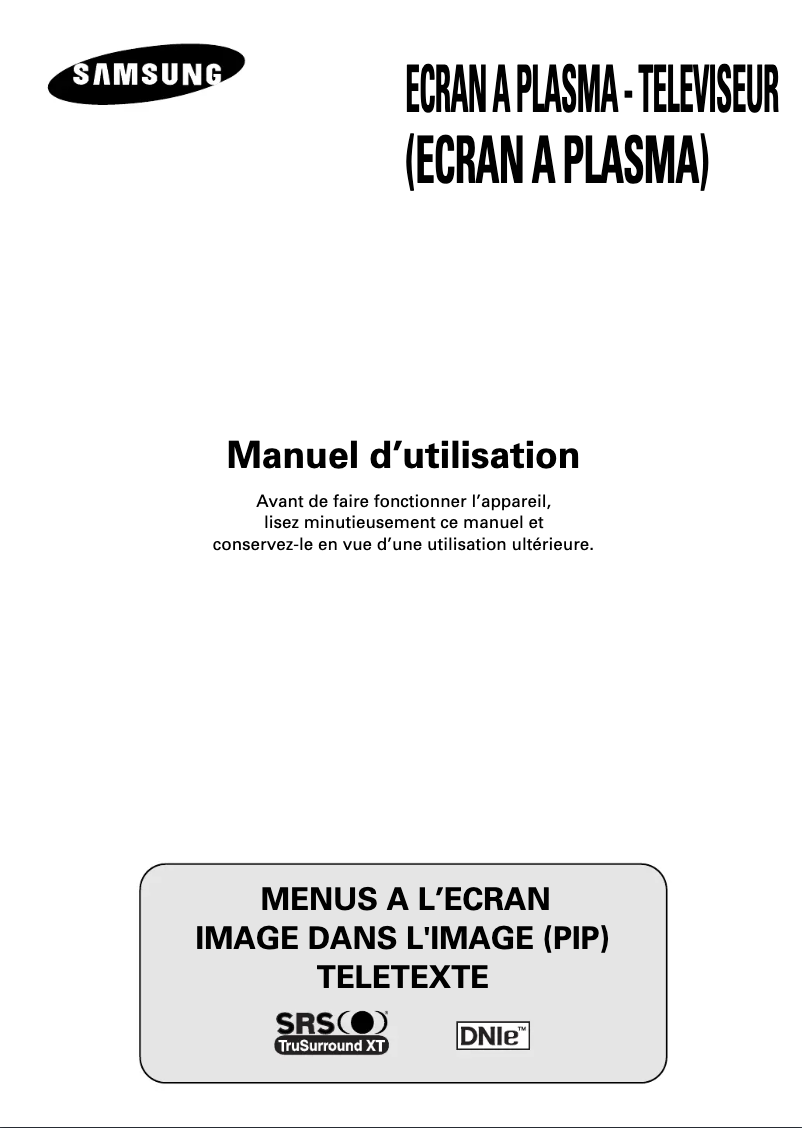Image de la première page du manuel de l'appareil PS-42V4S