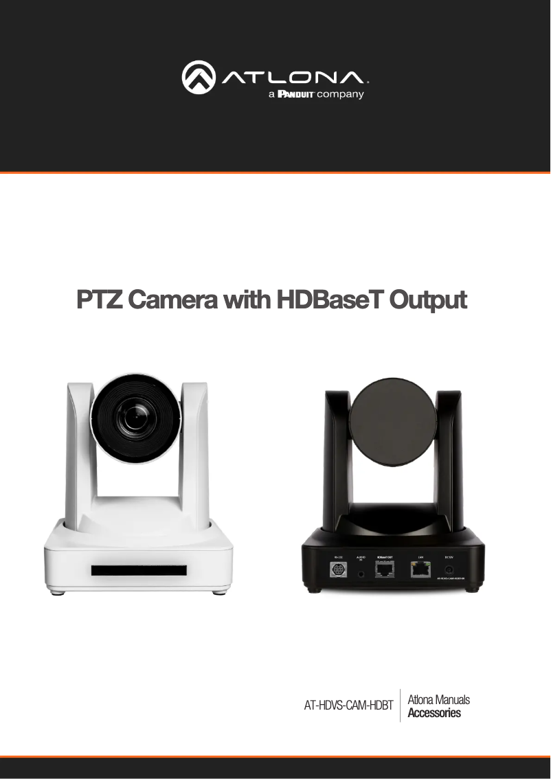 Image de la première page du manuel de l'appareil AT-HDVS-CAM-HDBT