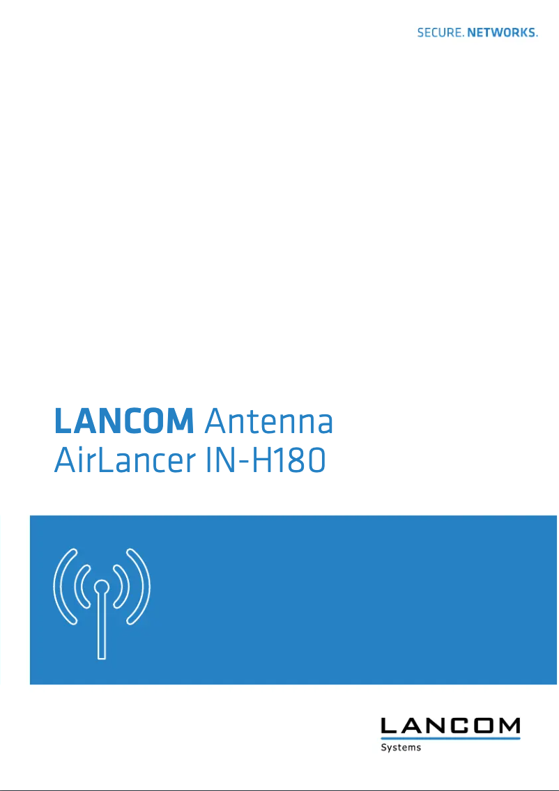 Page 1 de la notice Manuel utilisateur Lancom AirLancer IN-H180