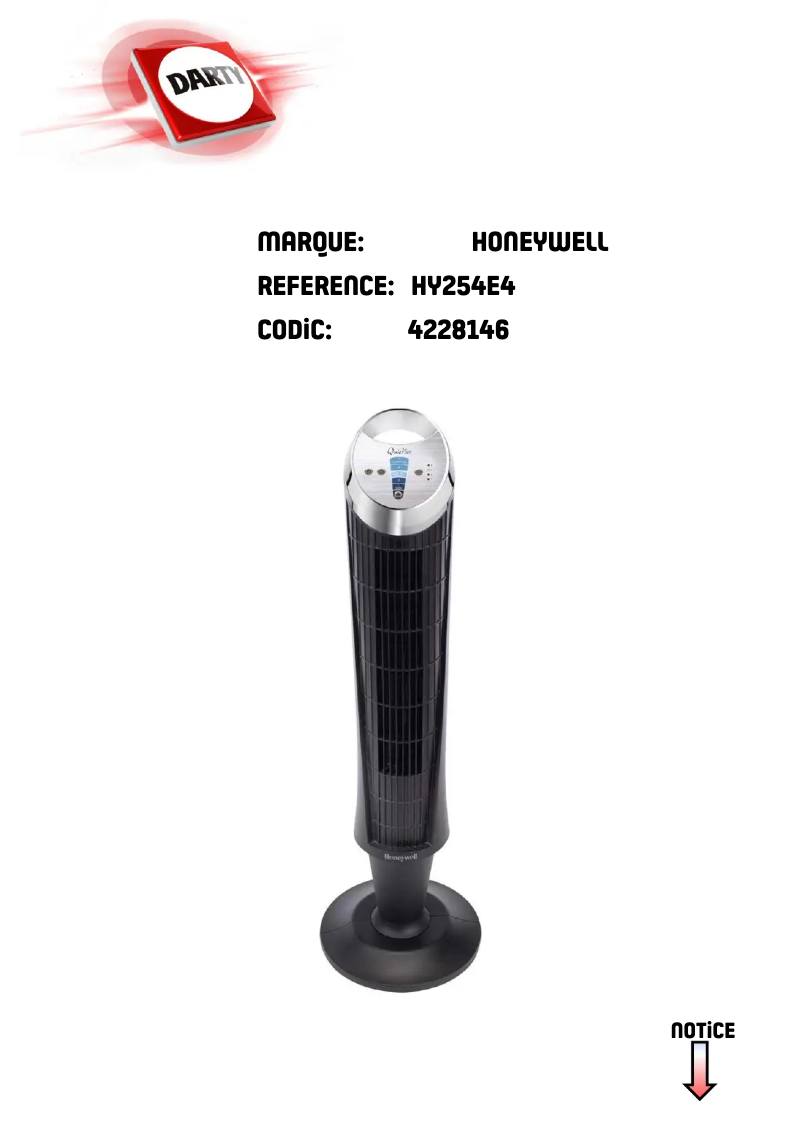 Image de la première page du manuel de l'appareil HY254E4