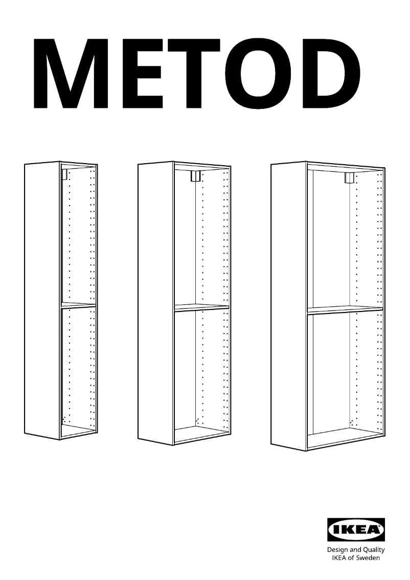 Página 1 del manual Manual de usuario Ikea METOD 602.709.42