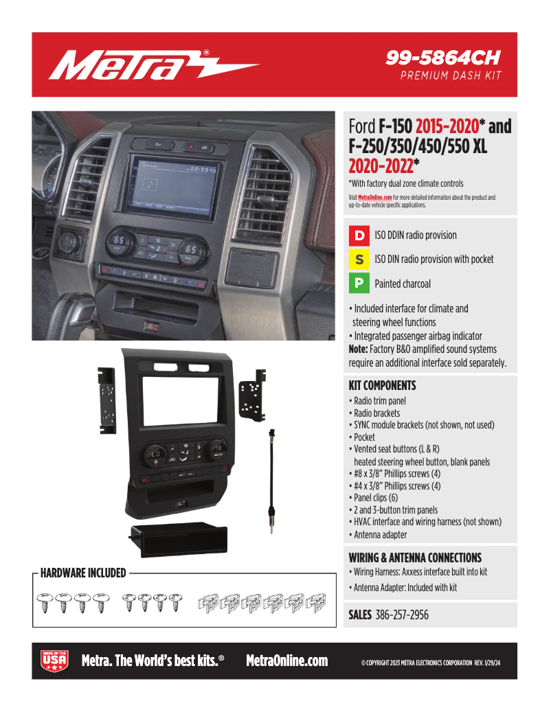 Page 1 de la notice Fiche technique AXESS 99-5864CH
