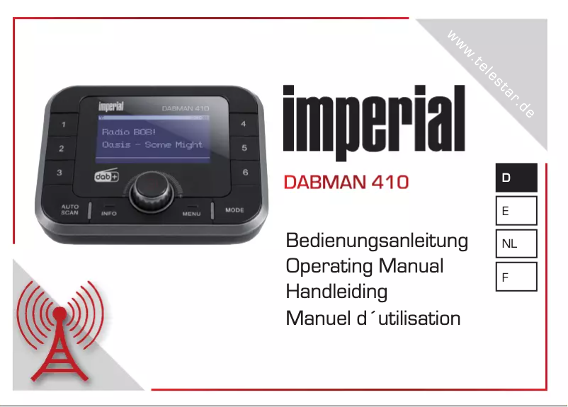 Image de la première page du manuel de l'appareil DABMAN 410